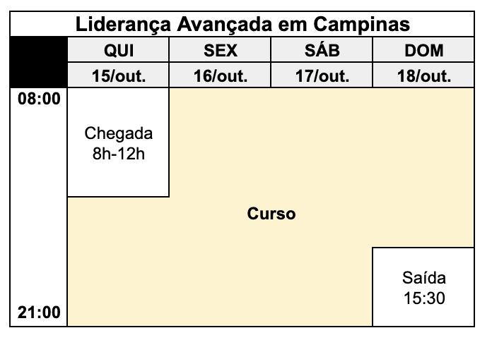 Programa&ccedil;&atilde;o do curso