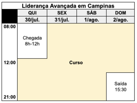 Programa&ccedil;&atilde;o do curso