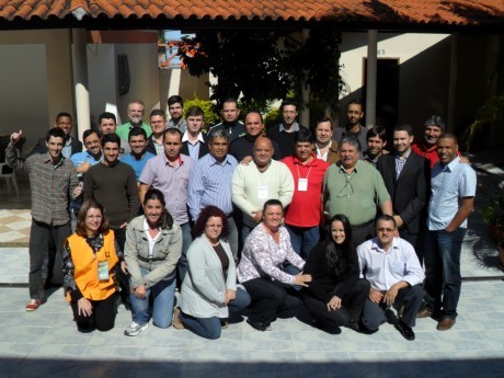 Antes do almoço, pausa para a foto oficial da turma