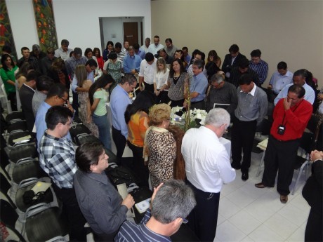 Oração final dos novos graduados do Haggai.
