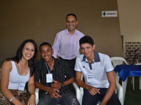 A alegria do pessoal no final do curso, domingo de manhã.