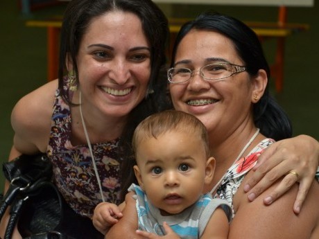 O bebê que foi o xodó de todo mundo durante o evento.