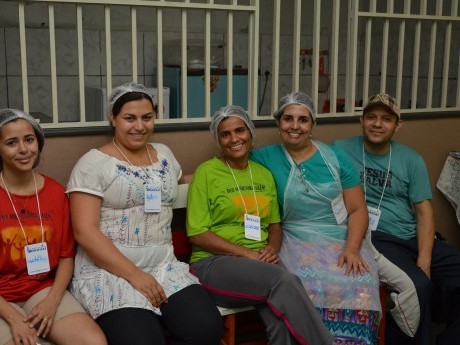 A Equipe das Cozinheiras que providenciaram as refeições muito saborosas.