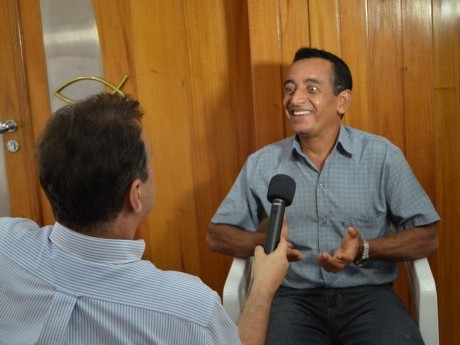 EB e Airton entrevistando o Adão (de Várzea Dourada).