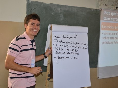 Marco Cruz (Maui, 2010), em sua aula de Gestão de Projetos baseada em Neemias.