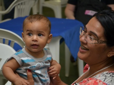 O bebê que foi o xodó de todo mundo durante o evento.