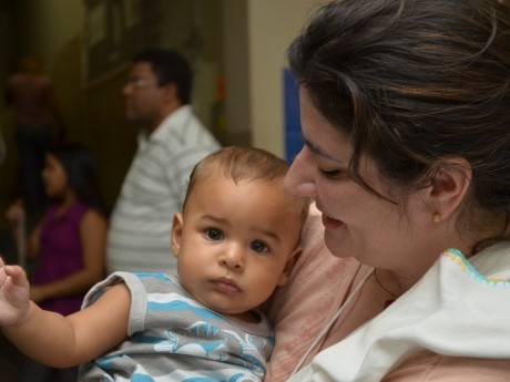 O bebê que foi o xodó de todo mundo durante o evento.