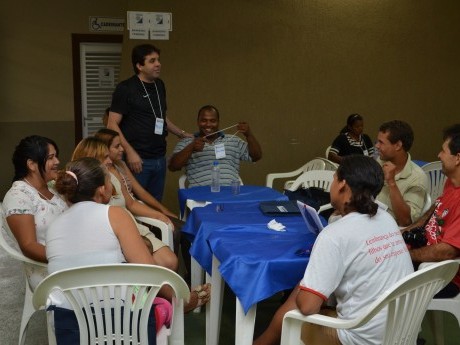 Marcelo Santos em outra de suas aulas.