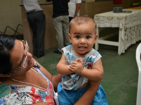 O bebê que foi o xodó de todo mundo durante o evento.