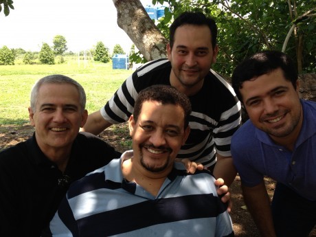 Os quatro docentes: Rogério, Walmir, Gênesis e Thomás