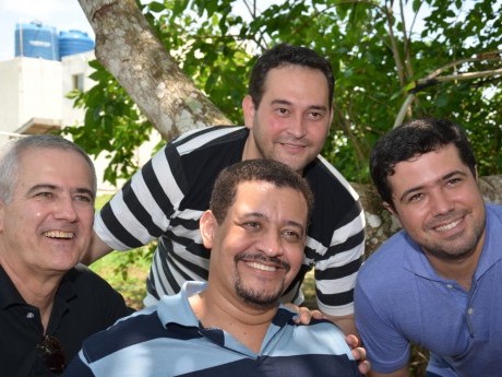 Os quatro docentes: Rogério, Walmir, Gênesis e Thomás