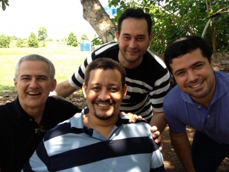 Os quatro docentes: Rogério, Walmir, Gênesis e Thomás