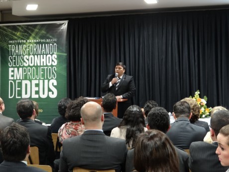 Palavra do orador representante das turmas de Liderança Avançada