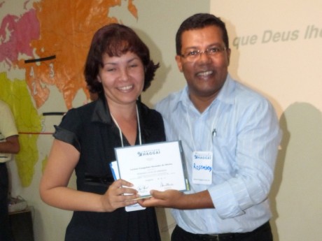 Luciene de Oliveira – esposa de Ulisses - Seminarista da 1ª Igreja Congregacional em Juazeiro-BA