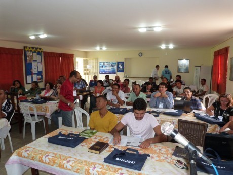 Participantes na aula.
