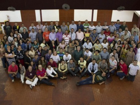 Turma de participantes da Jornada Haggai 2013 em Macapá, AP.