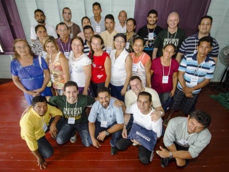 Foto do grupo que participou da Jornada em Cristo Rei