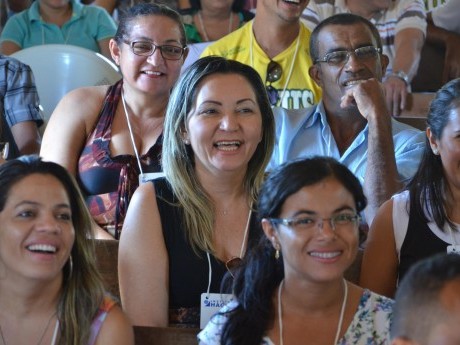 A turma está feliz