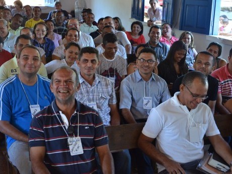 A turma está feliz