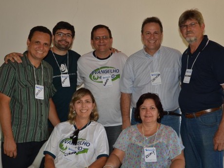 Orestes, Airton, Roberto, EB, Wilmar, Claudia e Rosaly