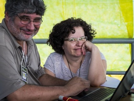 Docente Roberto Chenk e enfermeira Maria José Chenk