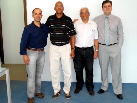 Da direita para a esquerda: Moisés, Alexander, Adelécio e Klelton