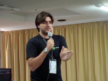 Dhiego participando do curso de empreendedorismo em Campinas