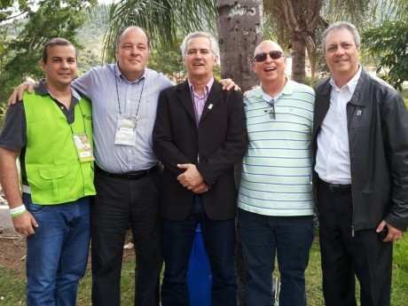 Graduados em Águas de Lindóia 2014: Heraldo, João Manoel, Rogério, Newton e Richard 
