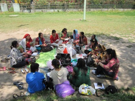 Ministração a mulheres no Nepal
