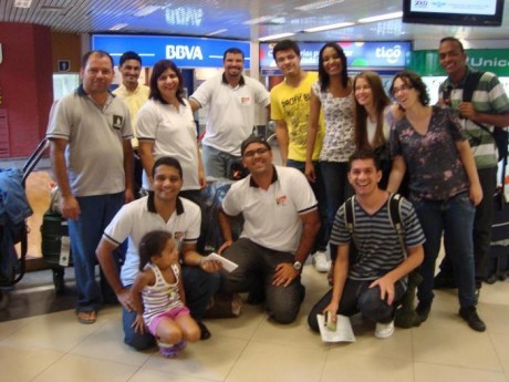Grupo em treinamento missionário no Paraguai