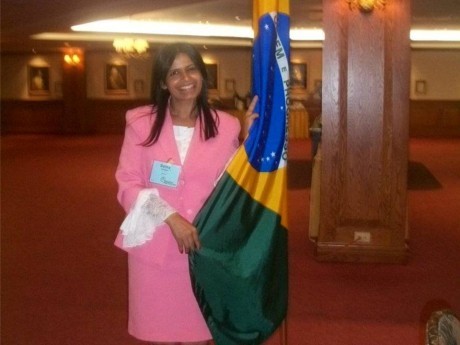Uma brasileira entre representantes do mundo inteiro