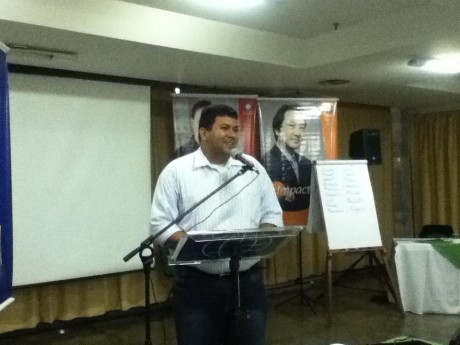Marcelo falando sobre o impacto do Haggai na sua vida e a experiência de docência no Rio Grande do Norte.