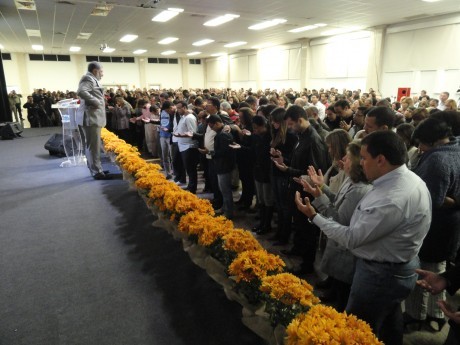 Momento especial com os participantes